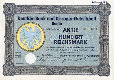 Logo07_Deutsche Bank Aktie 1929_390